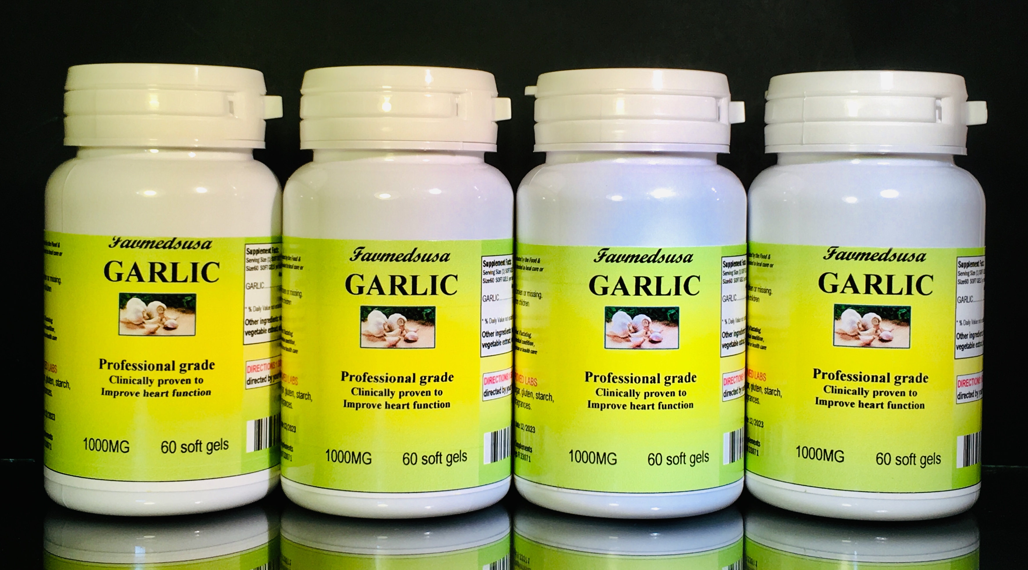 Garlic 1000mg - 240 (4x60) soft gels